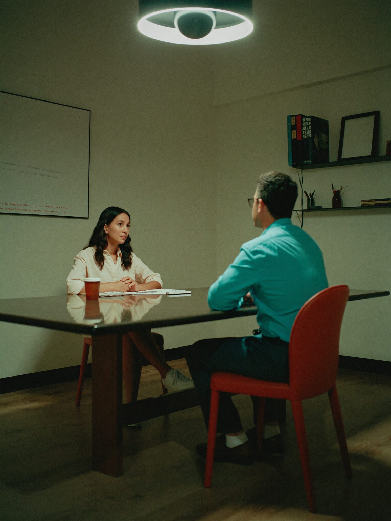 Advisor and client in a meeting room consultation at Brenivo Capital